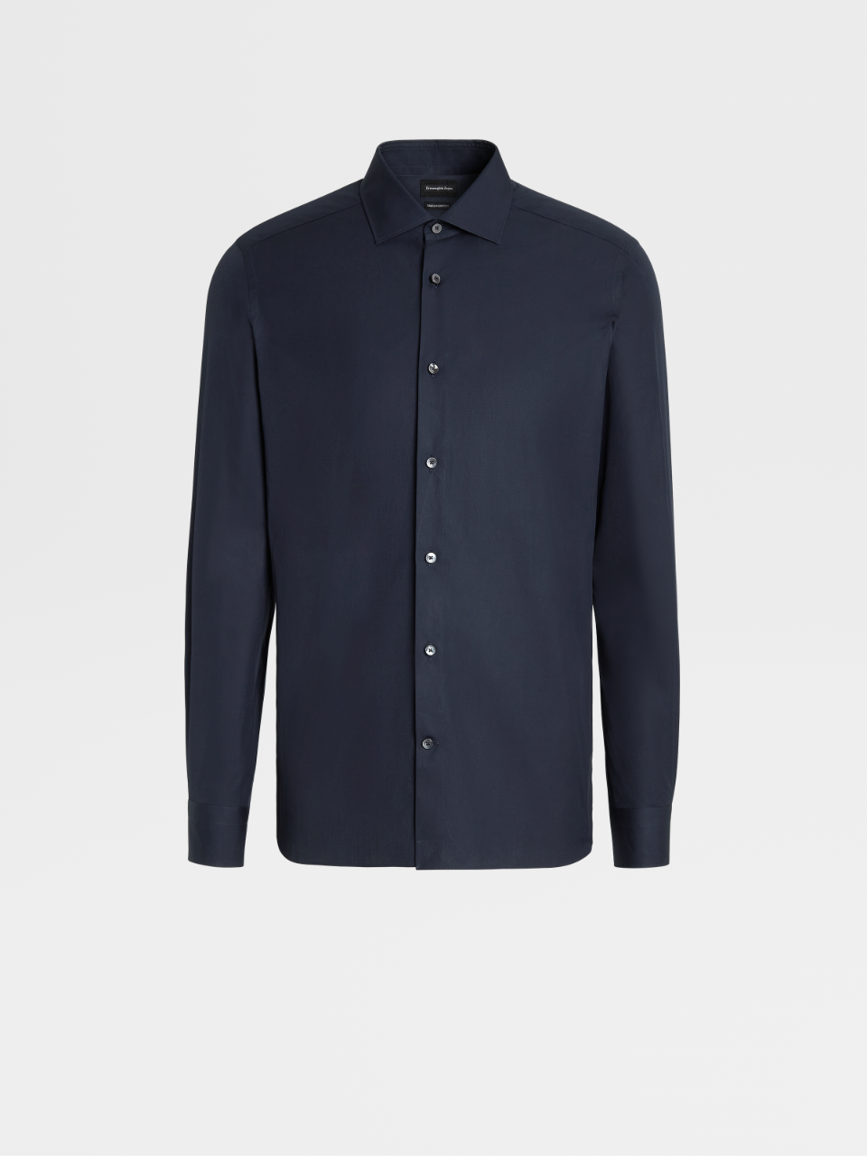 海军蓝 Trofeo™ Comfort 棉质Tailoring衬衫，City 修身版型